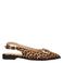 POSH by Poelman Cecile suède slingback loafers met panterprint cognac/zwart