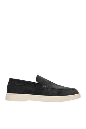 Mason suède loafers donkerblauw