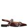 POSH by Poelman Julie lak slingback loafers bordeaux