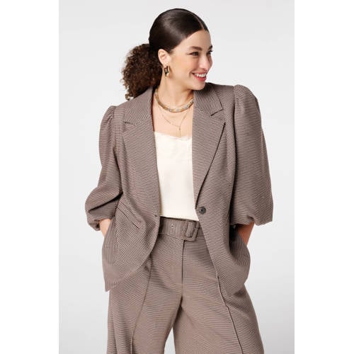 MS Mode regular blazer bruin afbeelding