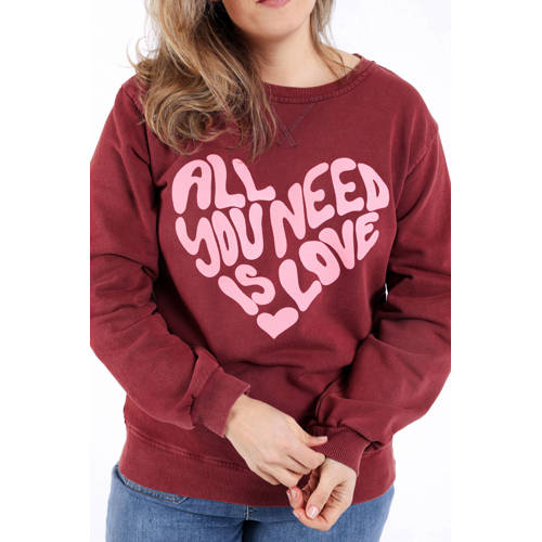 Paprika sweater donkerrood afbeelding
