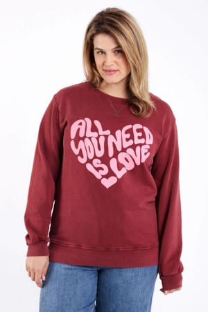 sweater donkerrood