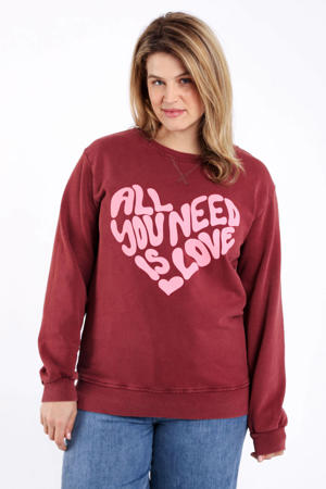 sweater donkerrood