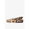 Sissy-Boy suede riem met panterprint bruin