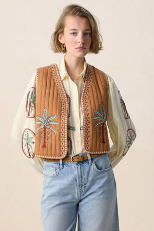 gilet bruin