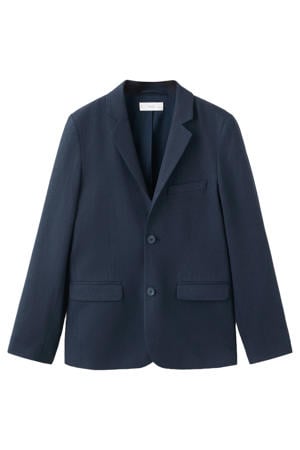 linnen colbert donkerblauw