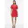 VILA mini jurk broderie rood