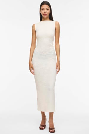 midi jurk ecru