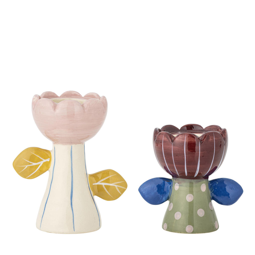 Bloomingville kandelaar Florita (set van 2) (12.5x8x15 cm)