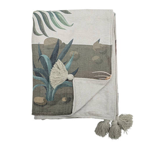Creative Collection plaid Peacock (155x130 cm) afbeelding