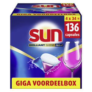 All-in 1 vaatwascapsules - 4 x 34 capsules
