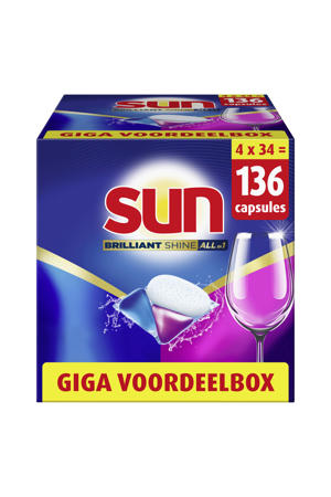 All-in 1 vaatwascapsules - 4 x 34 capsules