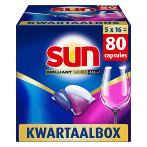 All-in 1 vaatwascapsules - 5 x 16 capsules