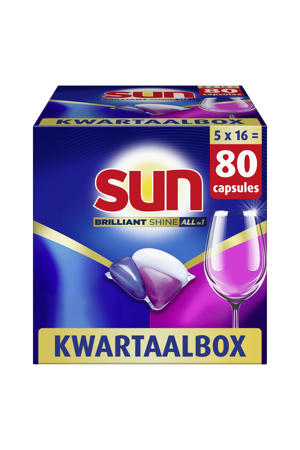 All-in 1 vaatwascapsules - 5 x 16 capsules