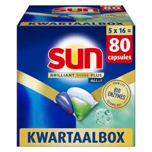 All-in 1 vaatwascapsules - 5 x 16 capsules