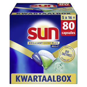 All-in 1 vaatwascapsules - 5 x 16 capsules