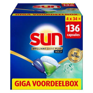 All-in 1 vaatwascapsules - 4 x 34 capsules
