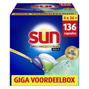 All-in 1 vaatwascapsules - 4 x 34 capsules