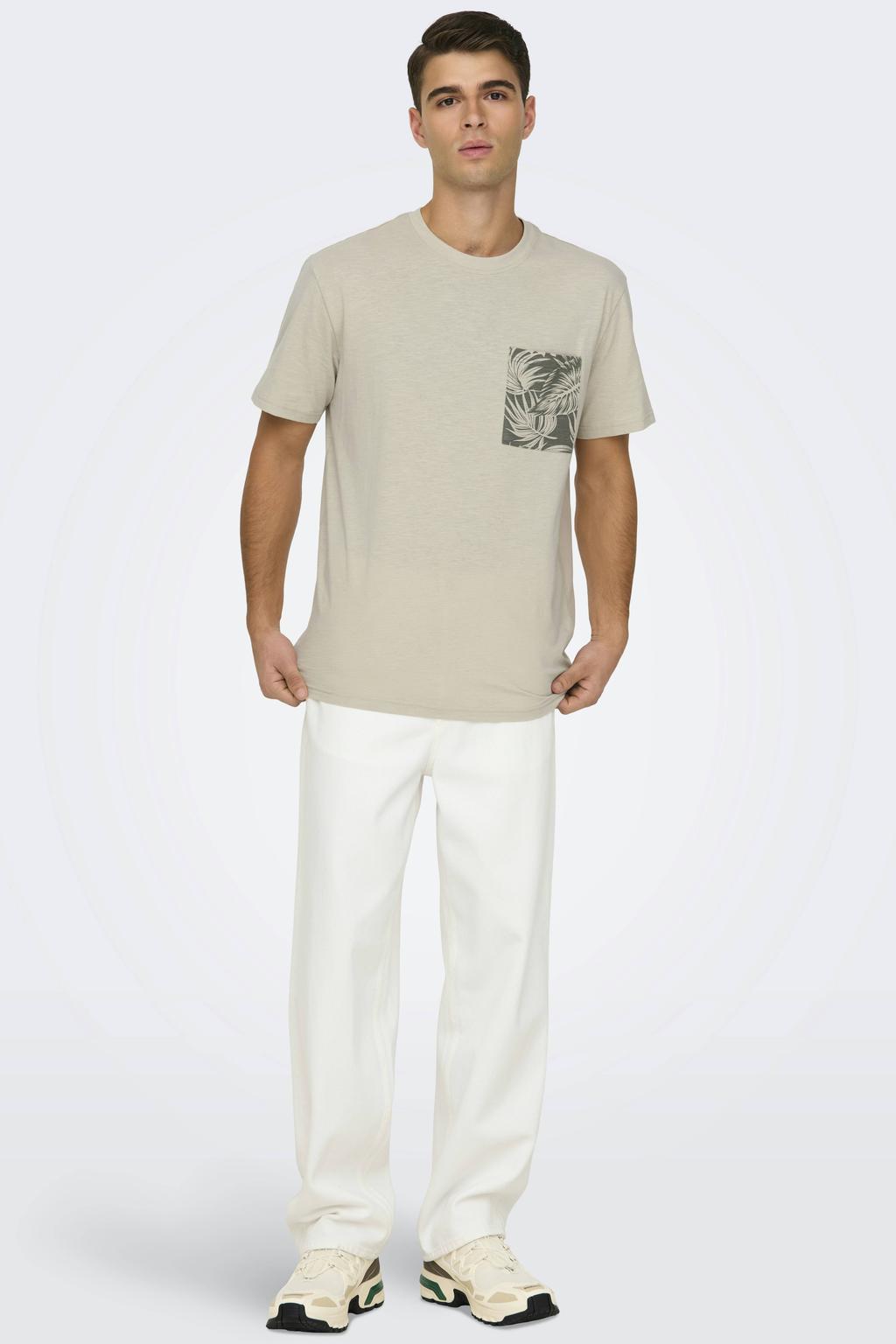 ONLY & SONS ONSFADE loose fit jeans white