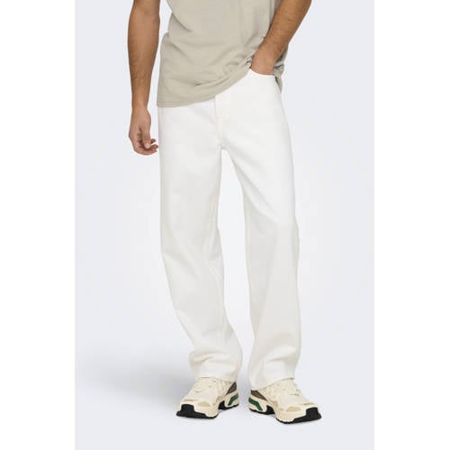 ONLY & SONS ONSFADE loose fit jeans white afbeelding