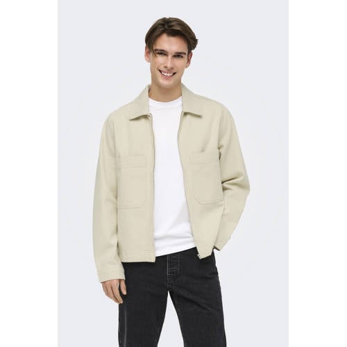 ONLY & SONS denim spijkerjas ecru afbeelding