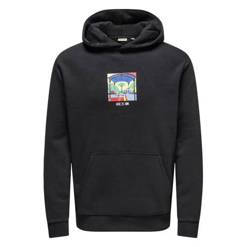 ONLY & SONS hoodie zwart afbeelding