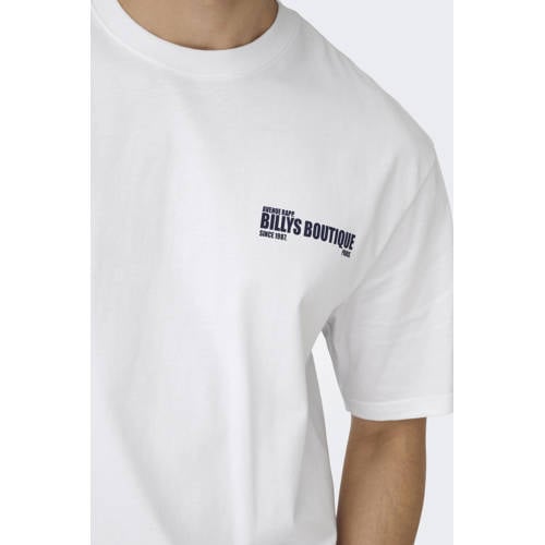 ONLY & SONS relaxed T-shirt met backprint wit afbeelding