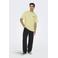 ONLY & SONS relaxed T-shirt met backprint geel