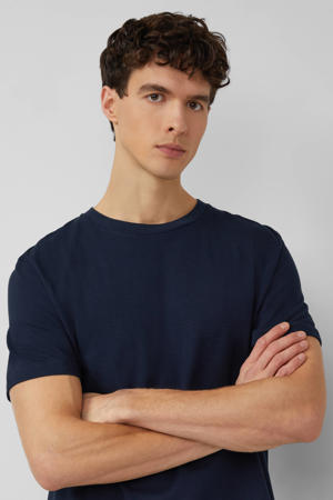 regular T-shirt donkerblauw