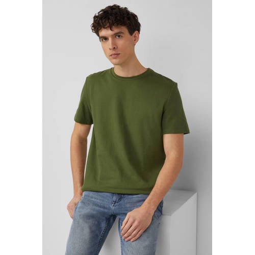 s.Oliver regular T-shirt donkergroen afbeelding