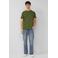 s.Oliver regular T-shirt donkergroen