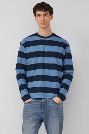 gestreepte longsleeve blauw