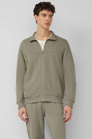 sweatvest donkergroen