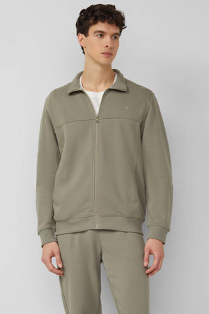 sweatvest donkergroen