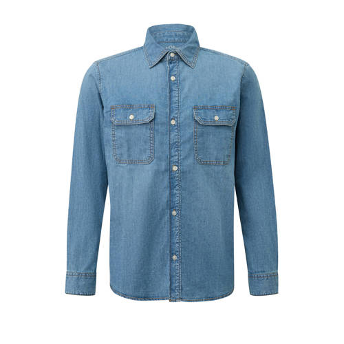 s.Oliver regular casual overhemd blauw afbeelding