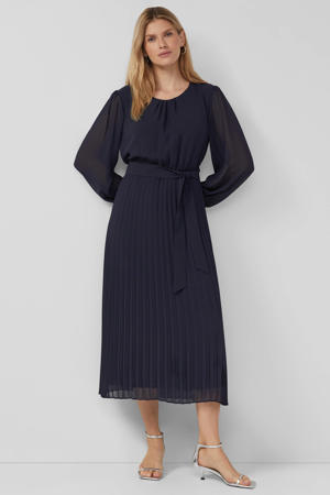 midi jurk donkerblauw