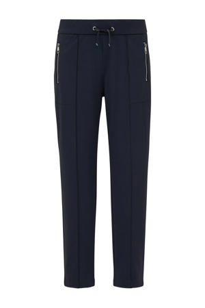 slim regular waist casual broek marineblauw