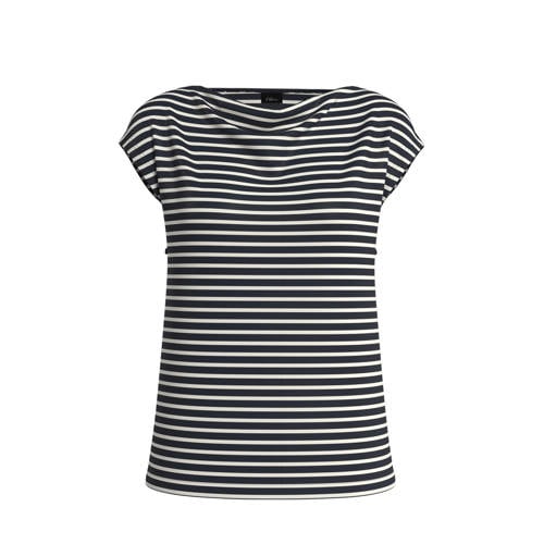 s.Oliver BLACK LABEL gestreepte top marineblauw afbeelding