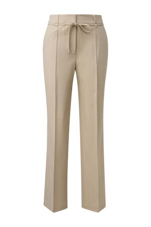 bootcut high waist broek beige