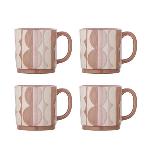 Bloomingville mok Saul (set van 4) (Ø9 cm) afbeelding