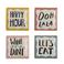 Bloomingville gebaksbord Soline (set van 4) (13x2 cm)