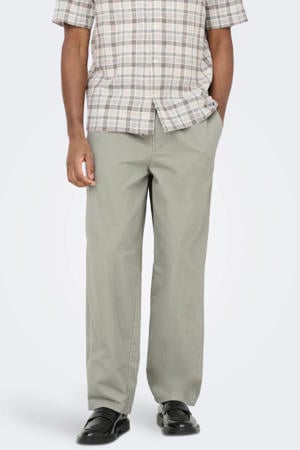ONSTIMES loose casual broek lichtgroen