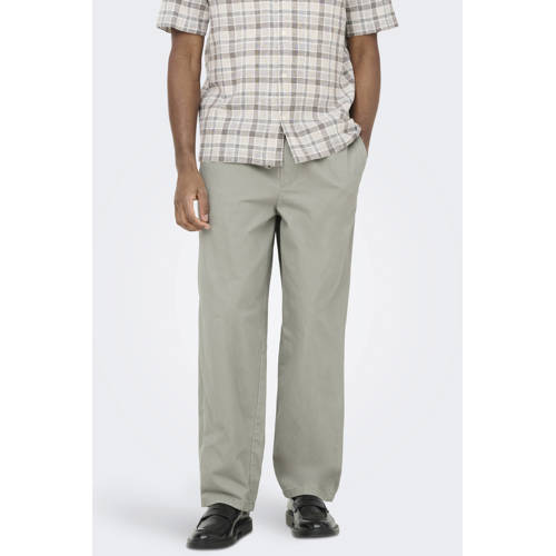 ONLY & SONS ONSTIMES loose casual broek lichtgroen afbeelding