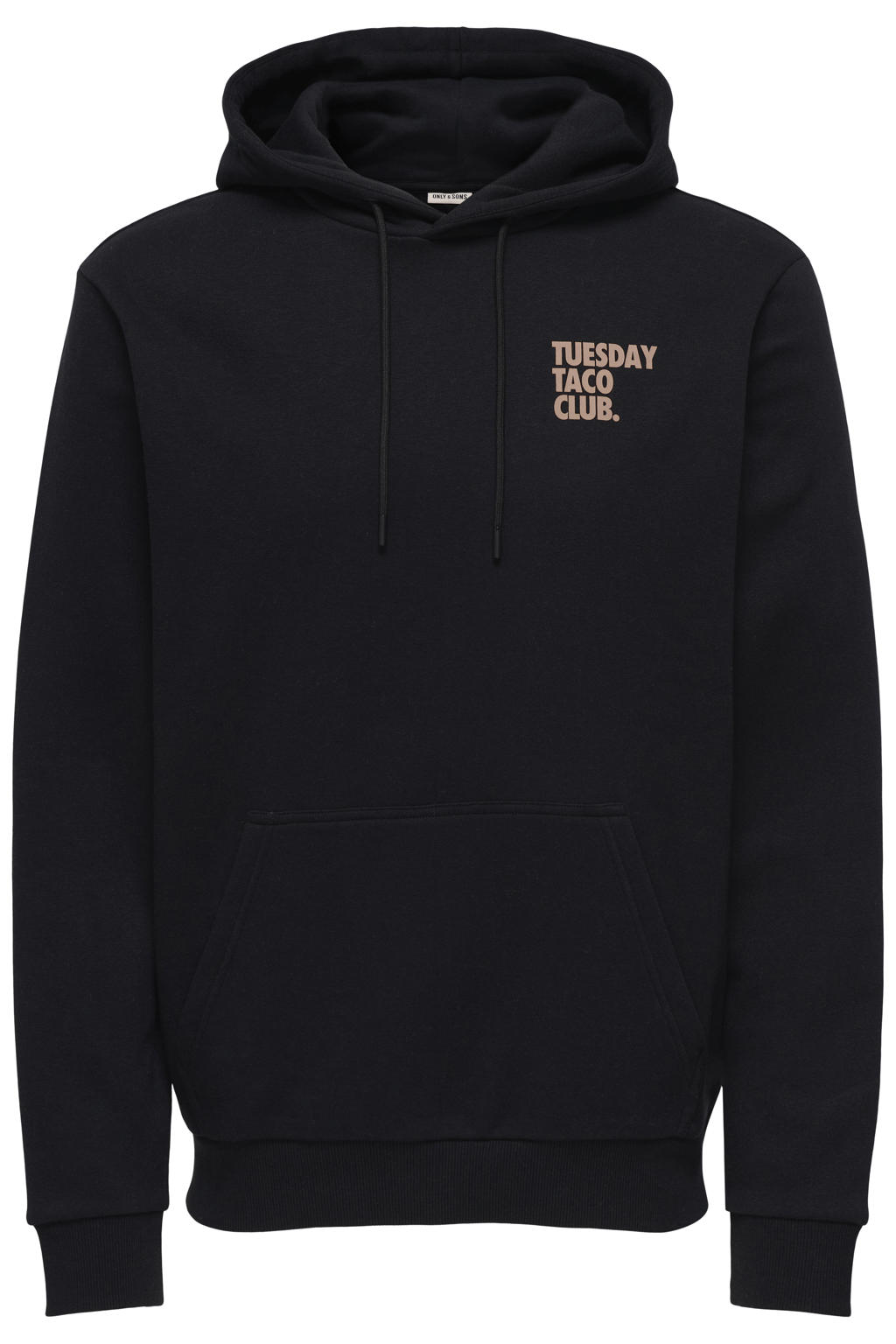 ONLY & SONS hoodie met backprint zwart