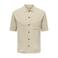 ONLY & SONS regular casual overhemd gebreid beige