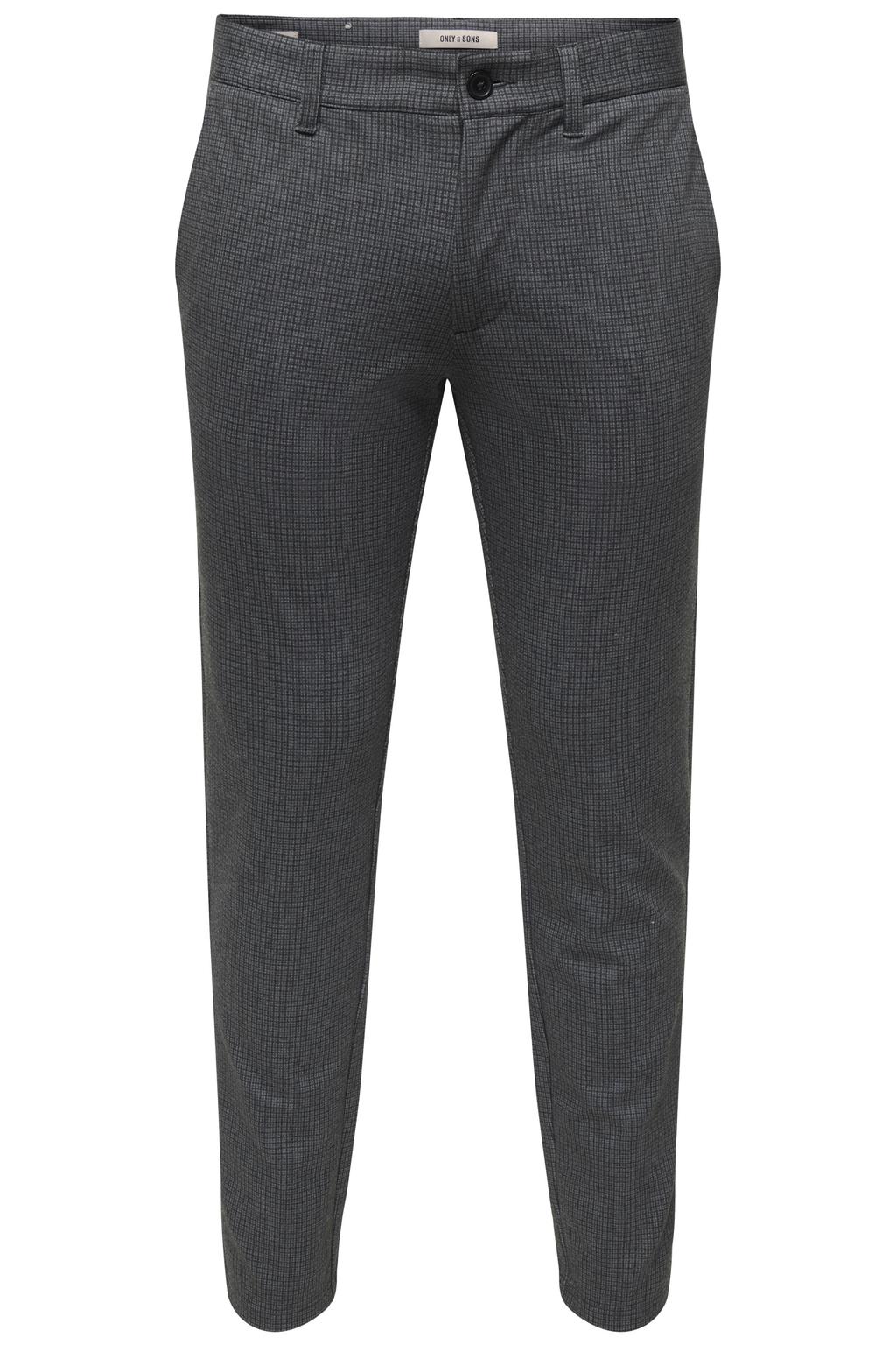 ONLY & SONS ONSMARK slim geruite chino grijsgroen
