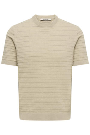 regular T-shirt gebreid beige