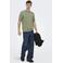 ONLY & SONS regular T-shirt gebreid groen