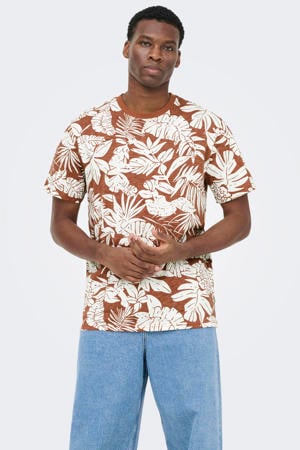 regular T-shirt brique