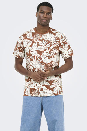 regular T-shirt brique